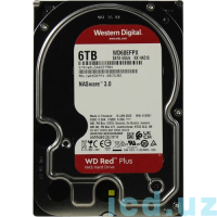 HDD 6000Gb  Western Digital Red PLUS,  WD60EFPX  256 Mb, SATA III 5600 rpm (серверный, с увеличенным ресурсом работы)	